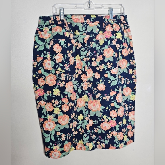 Denim Moves floral denim skirt size 16 - Picture 3 of 7